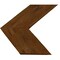 Ekena Millwork 13 3/4"W x 12"H x 3/4"D Vintage Farmhouse 5 1/2" Chevron, Barnwood Decor Collection, Weathered Brown DECR13X12X075CHVBR - alternate 3